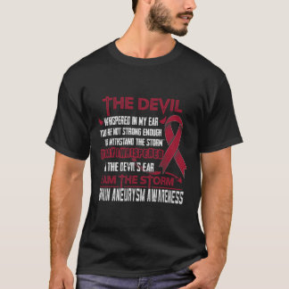 Brain Aneurysm Awareness I am the Storm Devil  T-Shirt