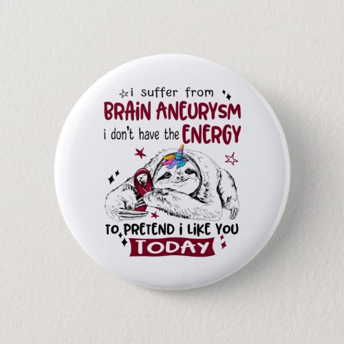 Brain Aneurysm Awareness Month Ribbon Gifts Button