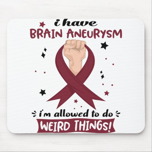 Brain Aneurysm Awareness Month Ribbon Gifts Mouse Pad