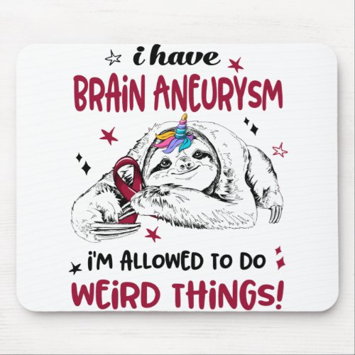 Brain Aneurysm Awareness Month Ribbon Gifts Mouse Pad