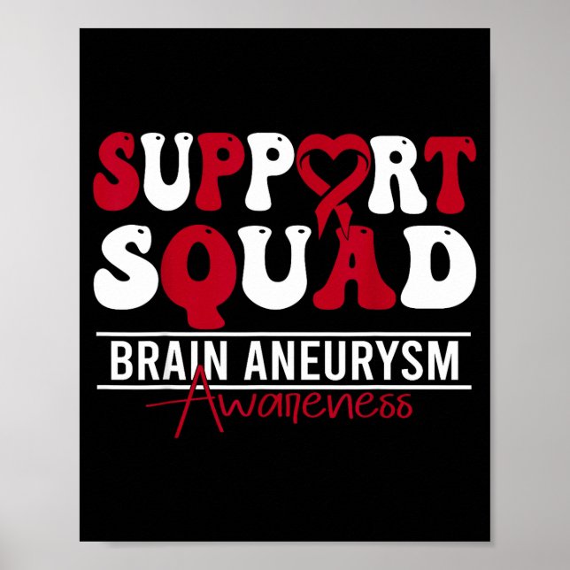 Brain aneurysm awareness month support brain poster (Front)