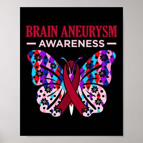 Brain Aneurysm Awareness Month Support Graphic  Poster