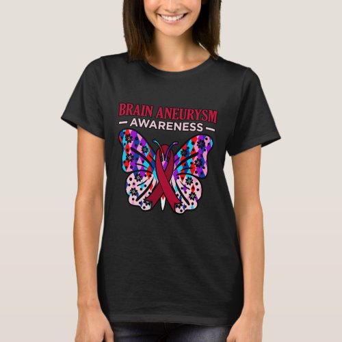 Brain Aneurysm Awareness Month Support Graphic  T_Shirt