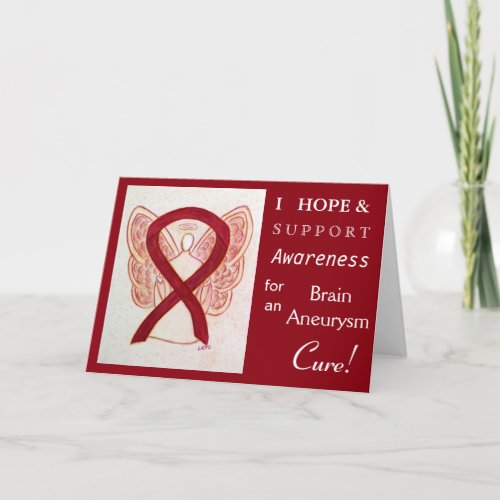 Brain Aneurysm Awareness Ribbon Greeting Card