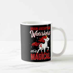 Brain Aneurysm Awareness Warrior Fun Unicorn  Coffee Mug