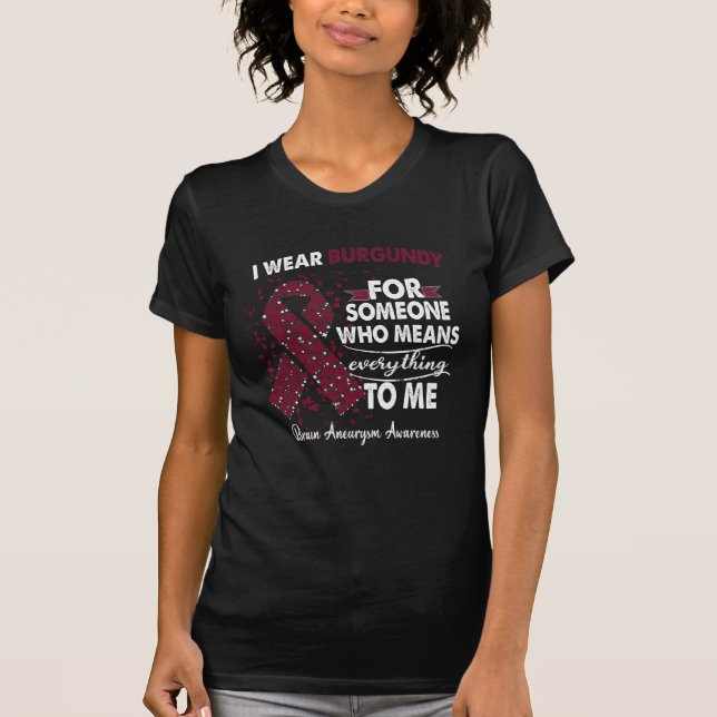 Brain Aneurysm Awareness Warrior Support Survivor T-Shirt (Front)