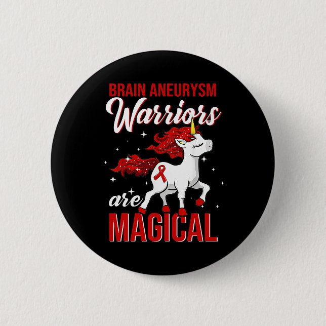 Brain Aneurysm Awareness We All Fight Together Ele Button (Front)