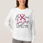 Brain Aneurysm Believe Heart Collage T-Shirt