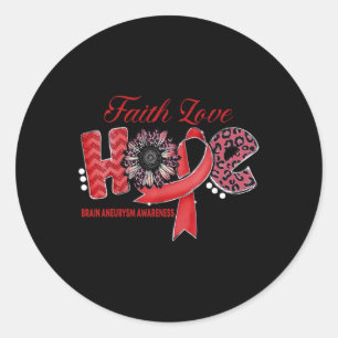 Brain Aneurysm Doesn't Come With a Manual it Comes Classic Round Sticker