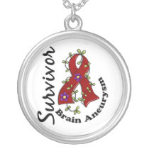 Brain Aneurysm Survivor 15 Silver Plated Necklace