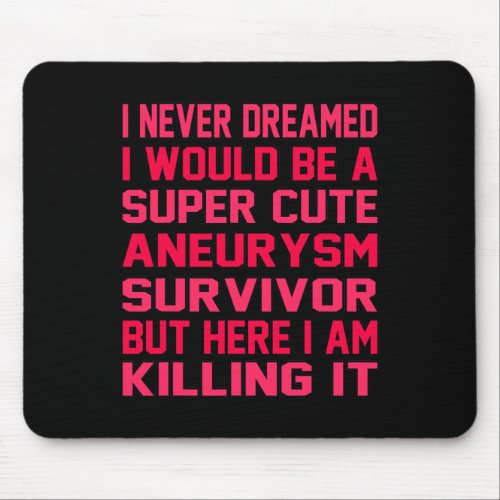 Brain Aneurysm Survivor Awareness Month Support Gr Mouse Pad