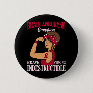 Brain Aneurysm Survivor Awareness Month Supporter Button
