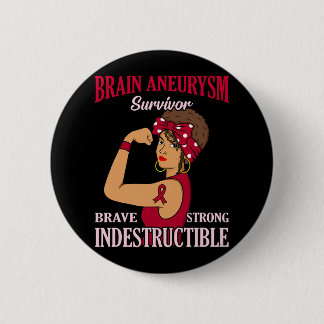 Brain Aneurysm Survivor Awareness Month Supporter Button