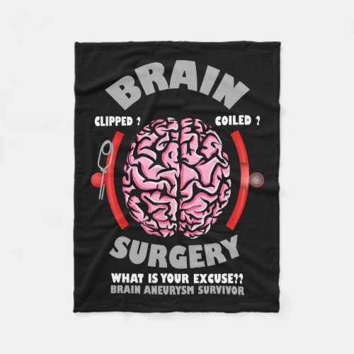 Brain Aneurysm Survivor  Fleece Blanket