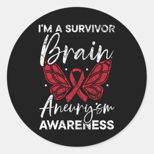 Brain Aneurysm Survivor Medical Condition Aneurysm Classic Round Sticker