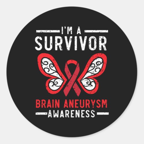 Brain Aneurysm Survivor Medical Condition Aneurysm Classic Round Sticker