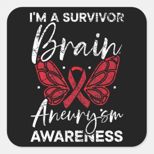 Brain Aneurysm Survivor Medical Condition Aneurysm Square Sticker