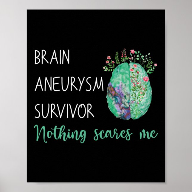 Brain Aneurysm Survivor Nothing Scares Me  Poster (Front)