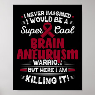 Brain Aneurysm Warrior Brain Aneurysm Awareness Poster