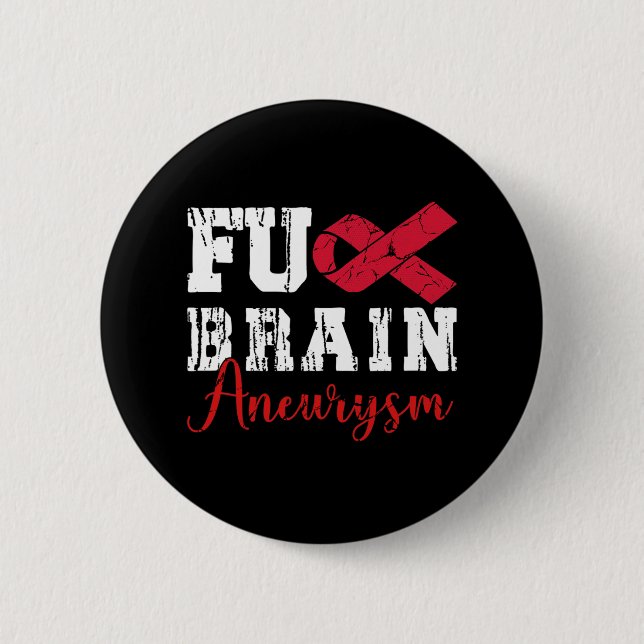 Brain Aneurysm Warrior Medical Condition Aneurysm  Button (Front)