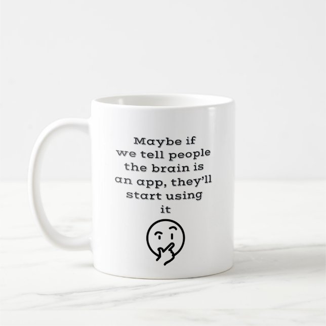 Brain App Coffee Mug (Left)