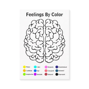 Brain Art Therapy Coloring Card