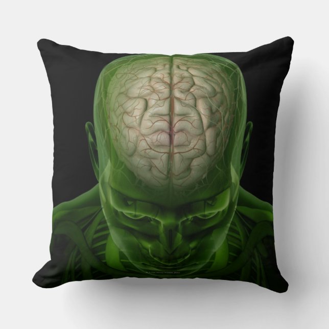 Brain Arteries Throw Pillow (Front)