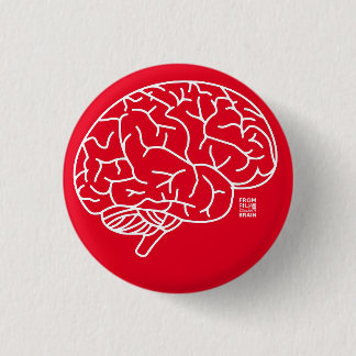 Brain Badge Button