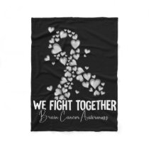 Brain Cancer Awareness 3 Fleece Blanket