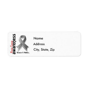 Brain Cancer Awareness 5 Label