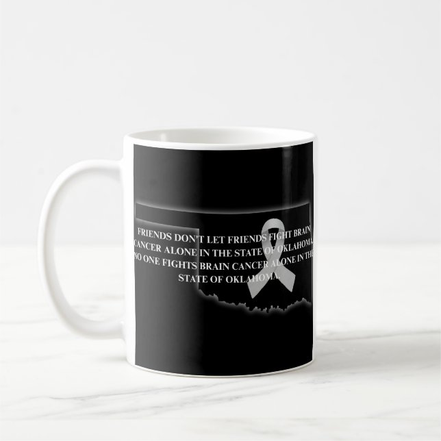 Brain Cancer Awareness in Oklahoma  Coffee Mug (Left)