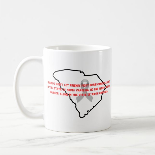 Brain Cancer Awareness in South Carolina  Coffee Mug (Left)