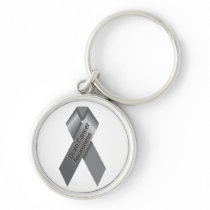 Brain Cancer Awareness Keychain
