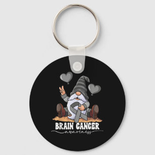 Brain Cancer Awareness  Keychain