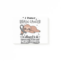 Brain Cancer Awareness Month Ribbon Gifts Post-it Notes