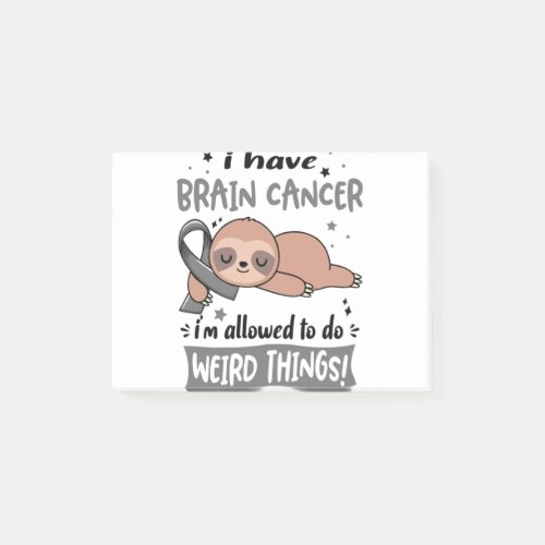 Brain Cancer Awareness Month Ribbon Gifts Post_it Notes