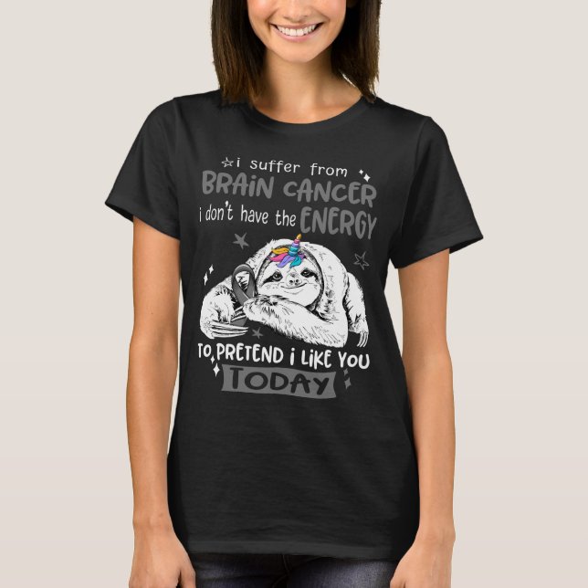 Brain Cancer Awareness Month Ribbon Gifts T-Shirt (Front)