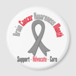 Brain Cancer Awareness Month Ribbon Magnet