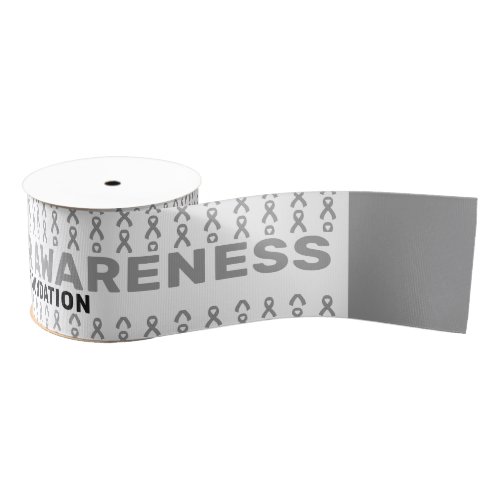 Brain Cancer Awareness Pattern Ribbon