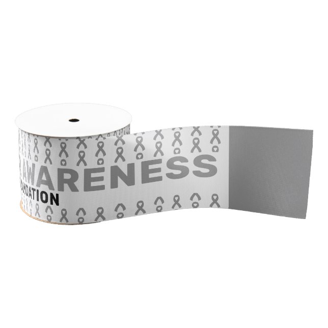 Brain Cancer Awareness Pattern Ribbon (Spool)