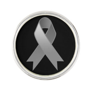 Brain Cancer Awareness Ribbon Lapel Pin