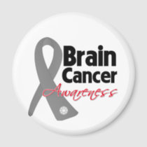 Brain Cancer Awareness Ribbon Magnet