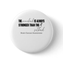 Brain Cancer Awareness Ribbon Support Gifts Button