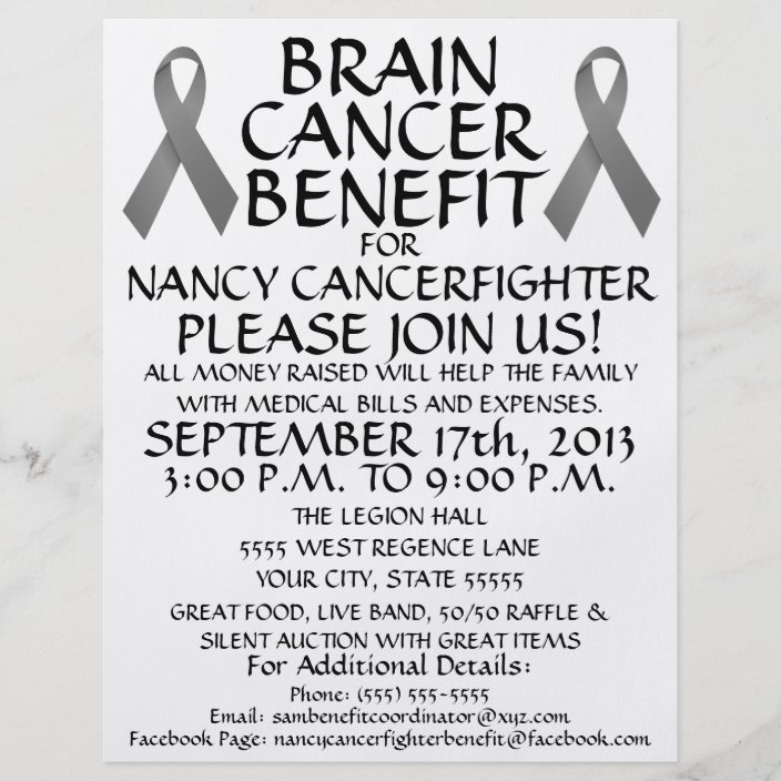 Brain Cancer Benefit Flyer