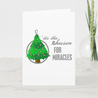 Brain Cancer Christmas Miracles Holiday Card