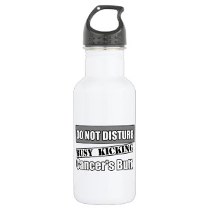Brain Cancer Do Not Disturb Kicking Butt Stainless Steel Water Bottle