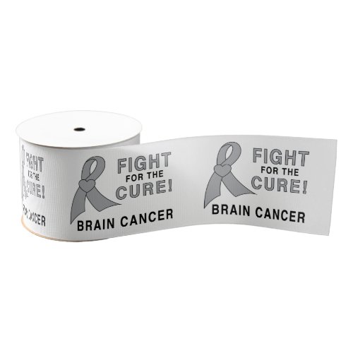 Brain Cancer Fight for the Cure 3 Grosgrain Ribbon