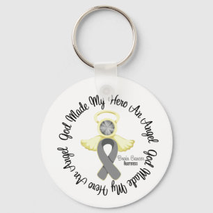 Brain Cancer God Made My Hero An Angel Keychain