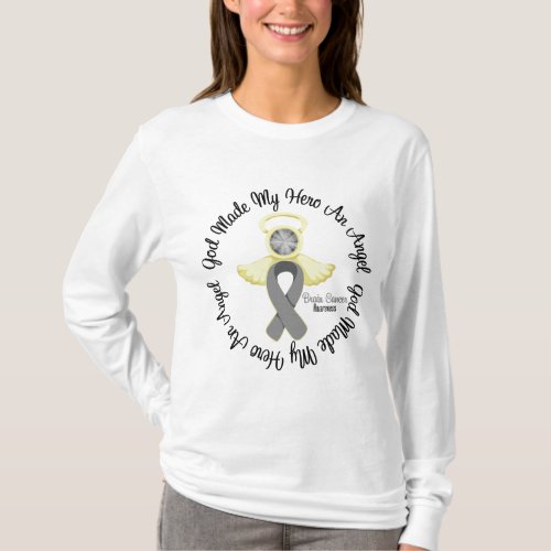 Brain Cancer God Made My Hero An Angel T_Shirt