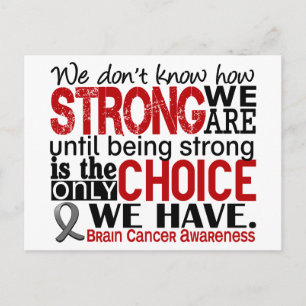 Brain Cancer How Strong We Are Postcard